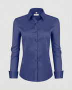 Damen Hemdbluse Stretch tailliert