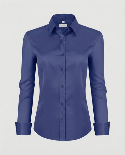 Damen Hemdbluse Stretch tailliert