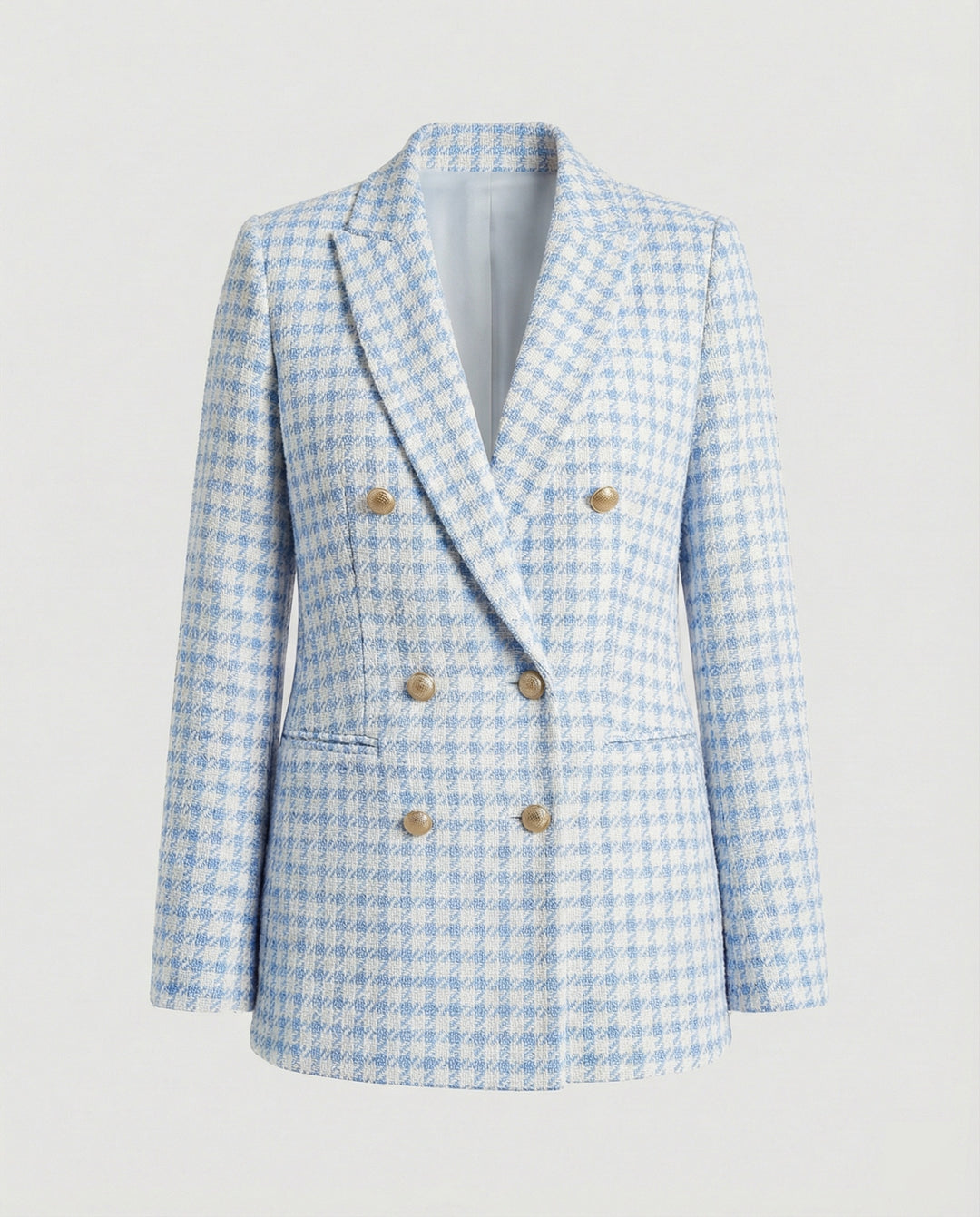 Damen Blazer Tweed Bouclé