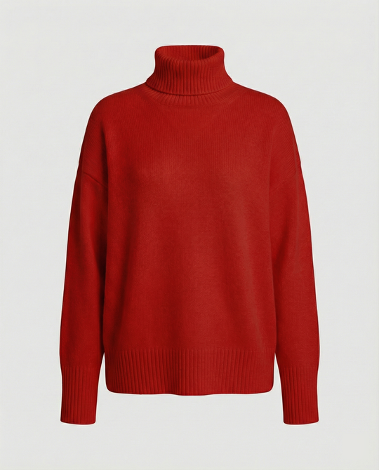 Damen kuscheliger Rollkragenpullover R&B