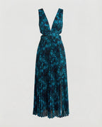 Plissiertes Maxikleid Mit Cut Outs Damen