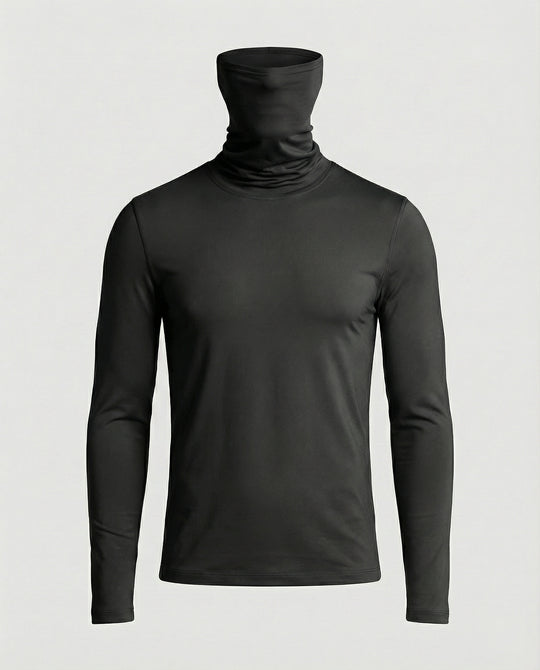 Herren Funktionsshirt mit hohem Kragen und innovativem Feuchtigkeitsmanagement R&B
