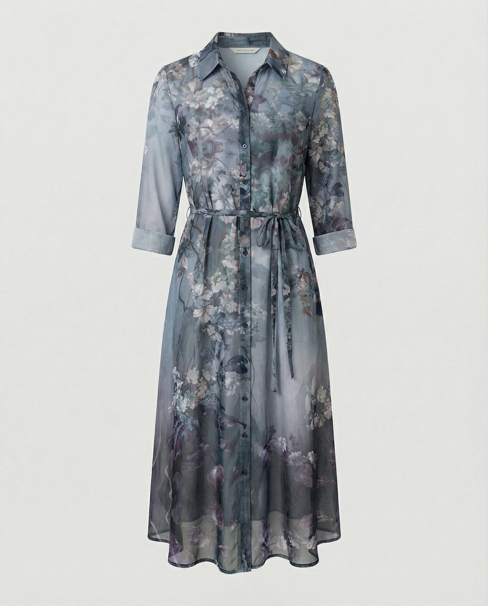 Maxikleid Damen Floral Leinenmix