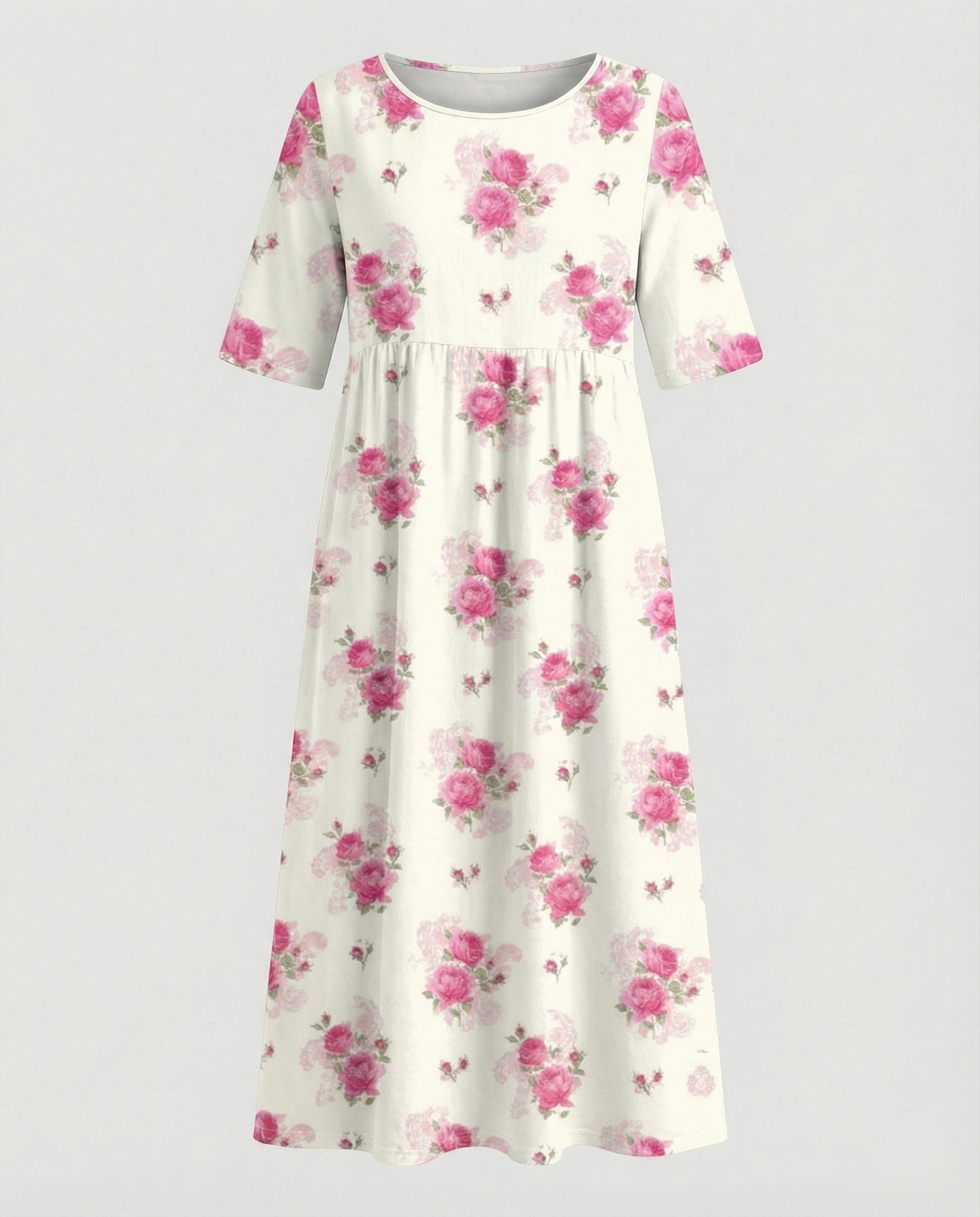 Damen Maxikleid mit Taschen luftig
