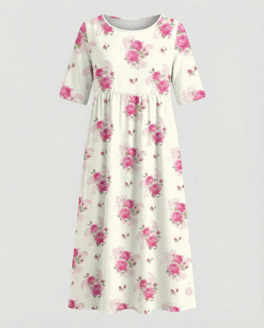 Damen Maxikleid mit Taschen luftig