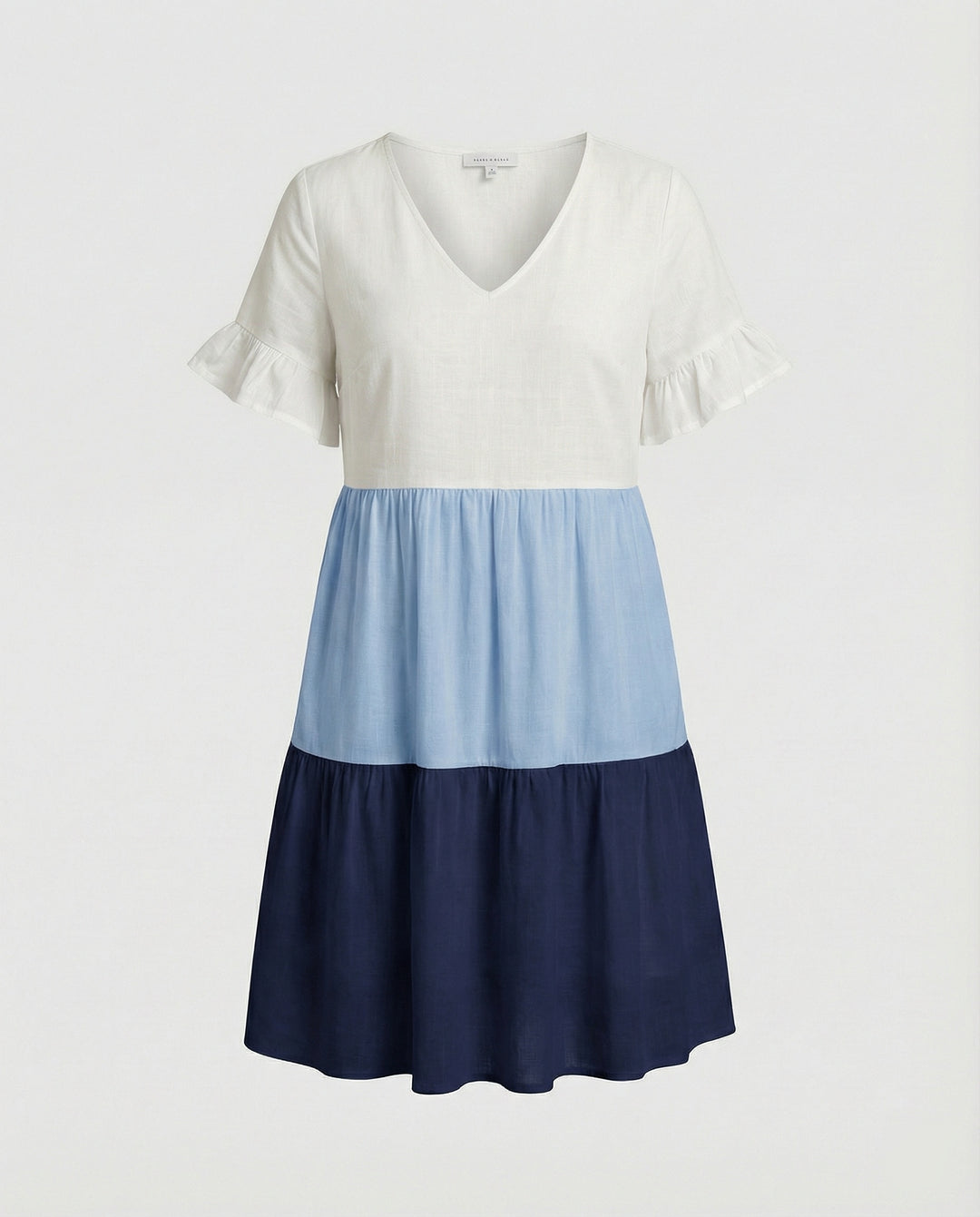 Damen Sommerkleid Midikleid Volant