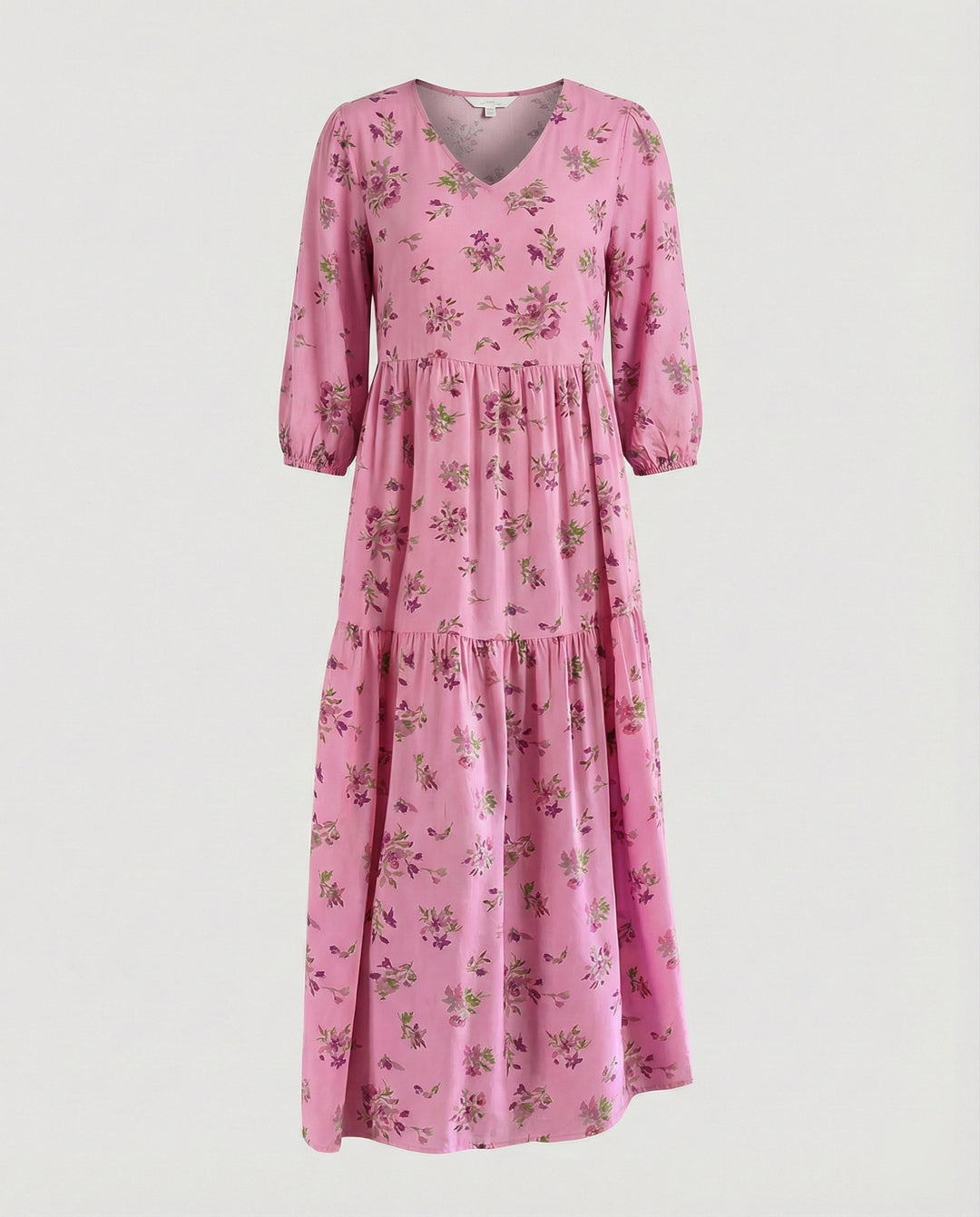 Damen Midikleid Sommer Stufenrock