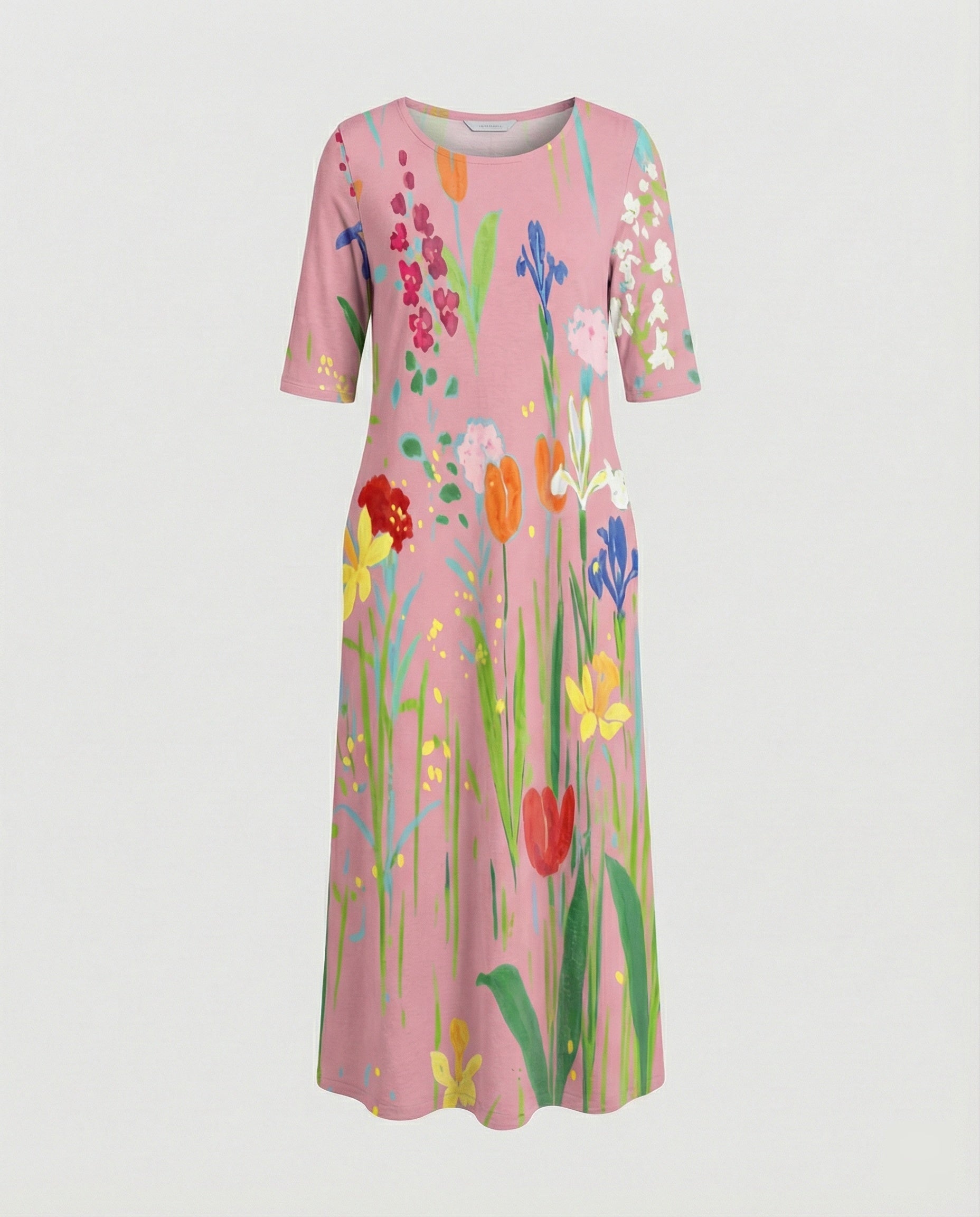 Damen Maxikleid mit Taschen luftig