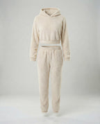 Damen Lounge-Anzug mit Cropped Jacke