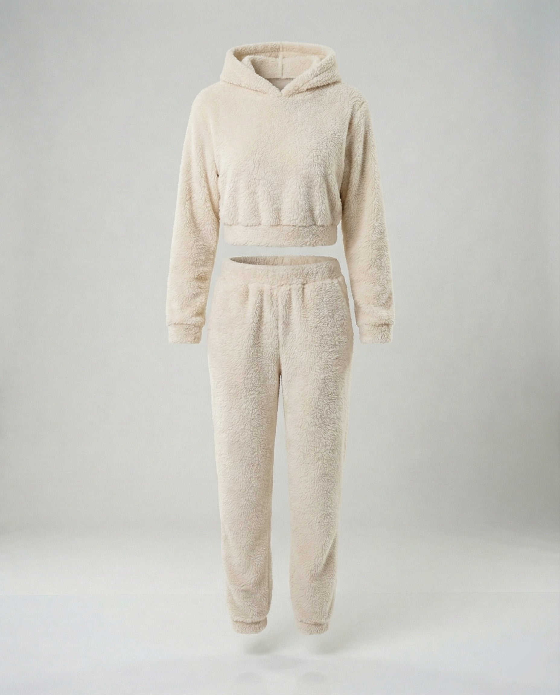 Damen Lounge-Anzug mit Cropped Jacke