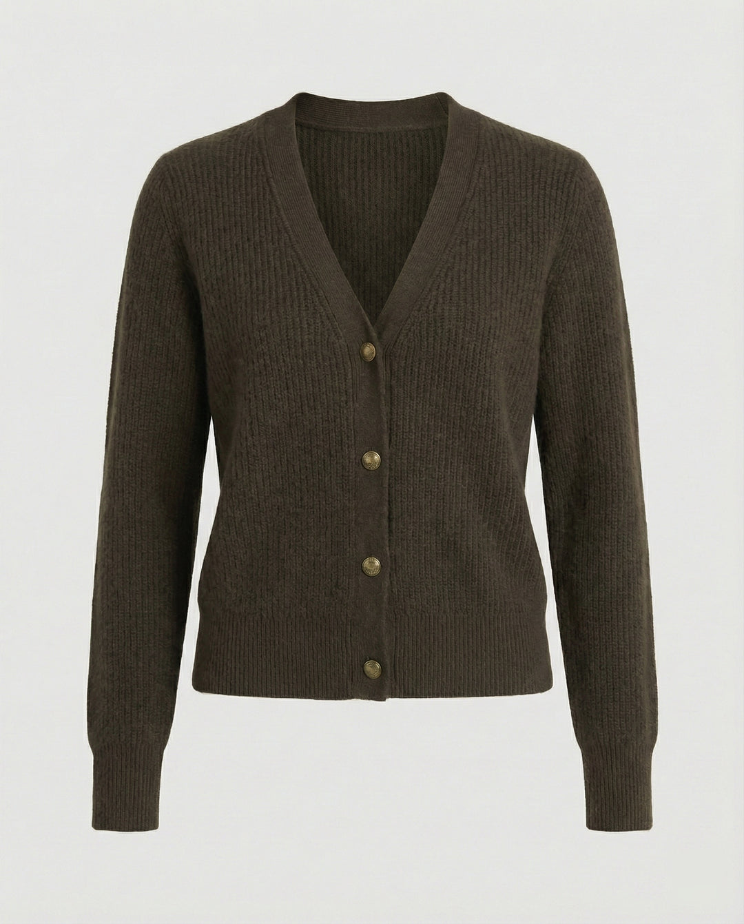 Damen Cardigan mit V-Ausschnitt und Knöpfen