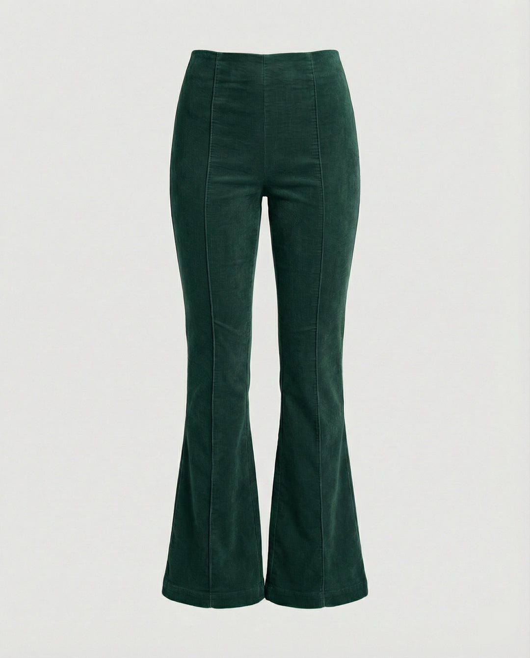 Damen Flared Cord-Hose mit hohem Bund und weichem Material R&B