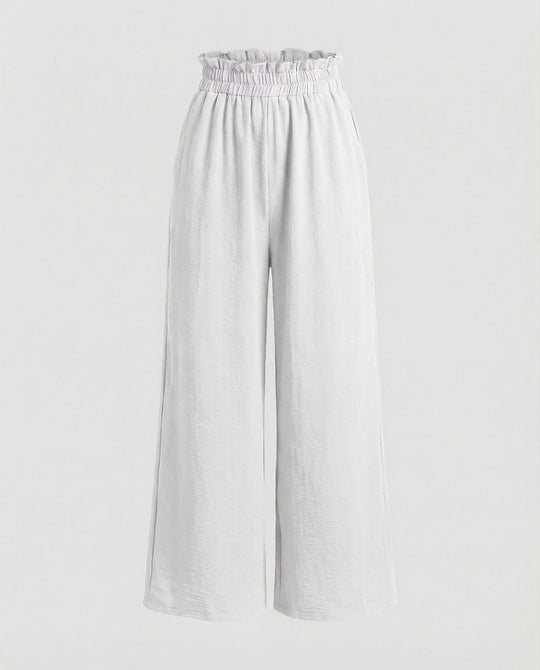 Damen Culotte-Hosen mit weitem Bein und elastischem Bund R&B