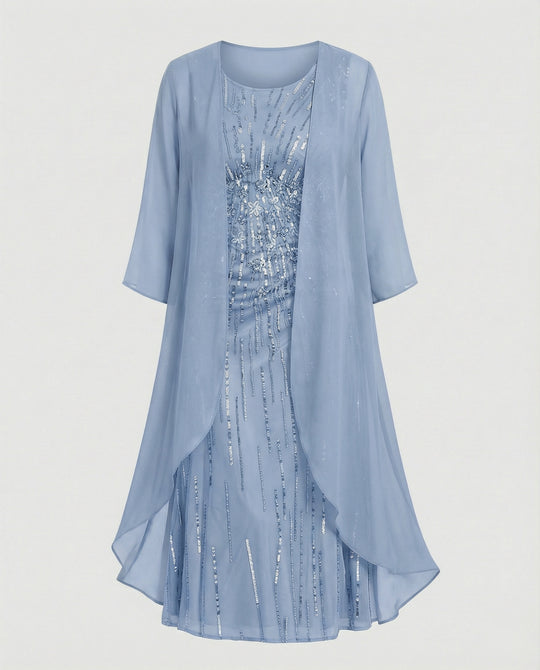 Abendkleid Damen Paillettenkleid