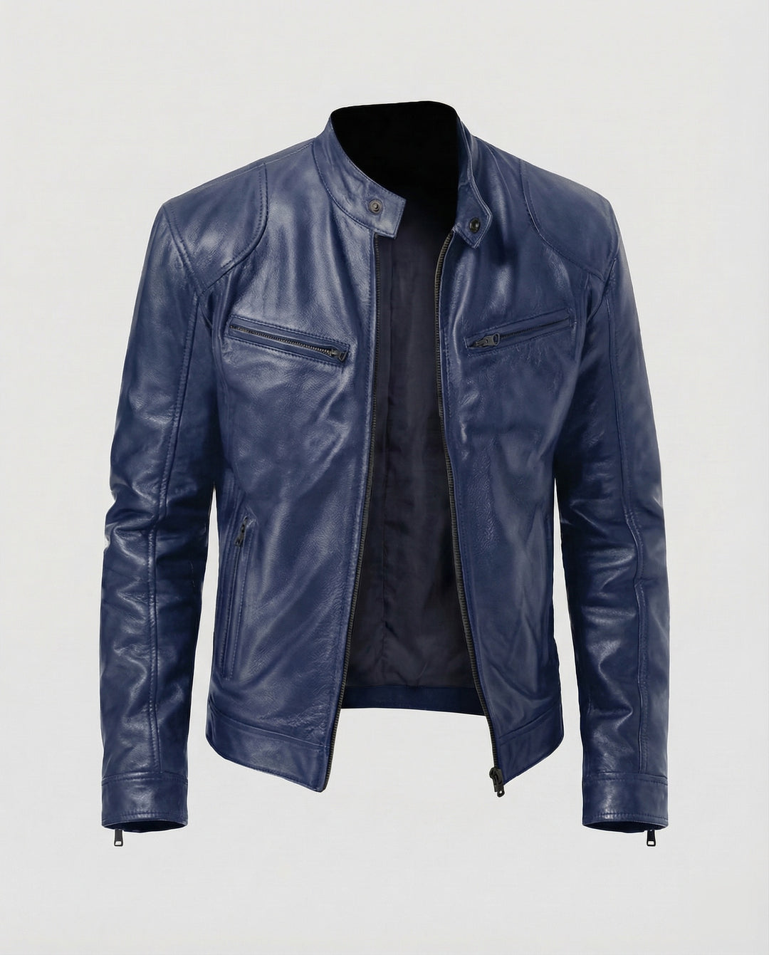 Herren Motorrad Lederblouson