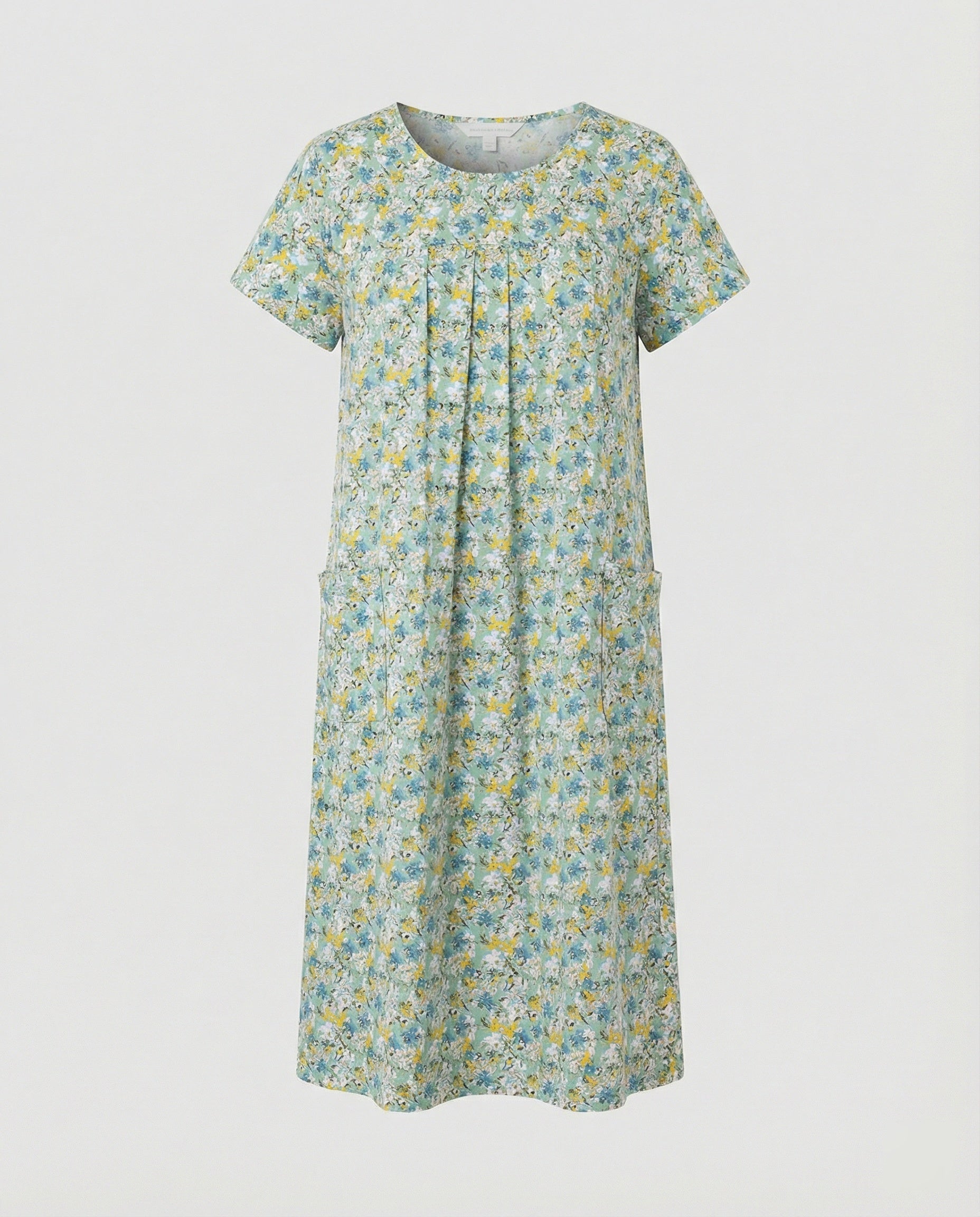 Luftiges Midikleid Damen Mit Taschen