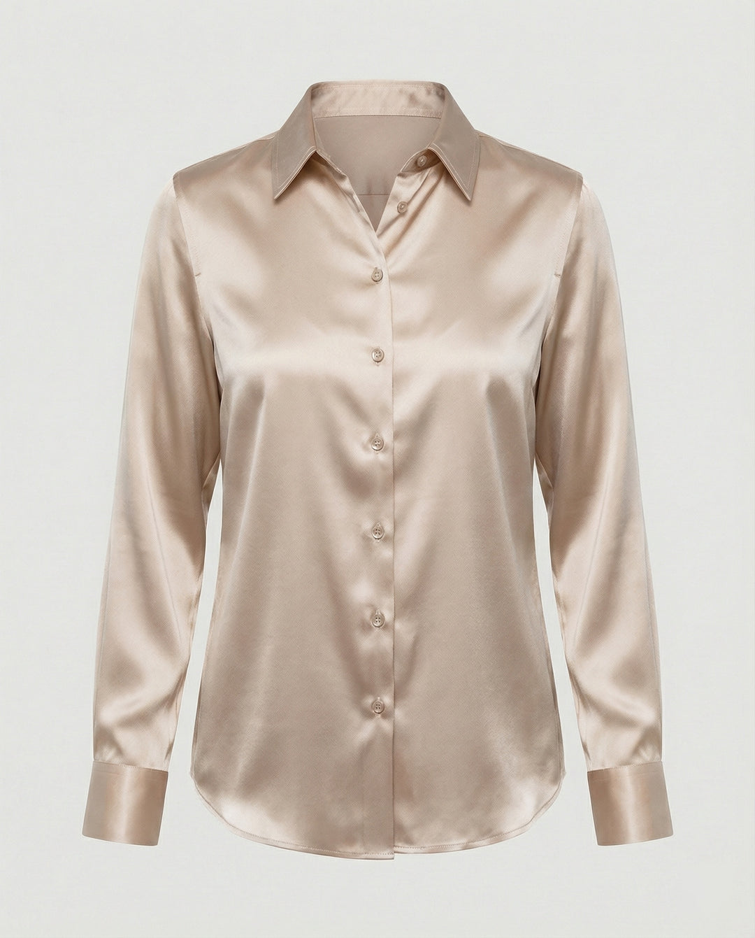 Bluse Damen Satin Seidig