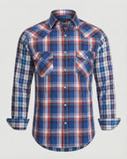 Herren Flanell Langarmhemd Kariert