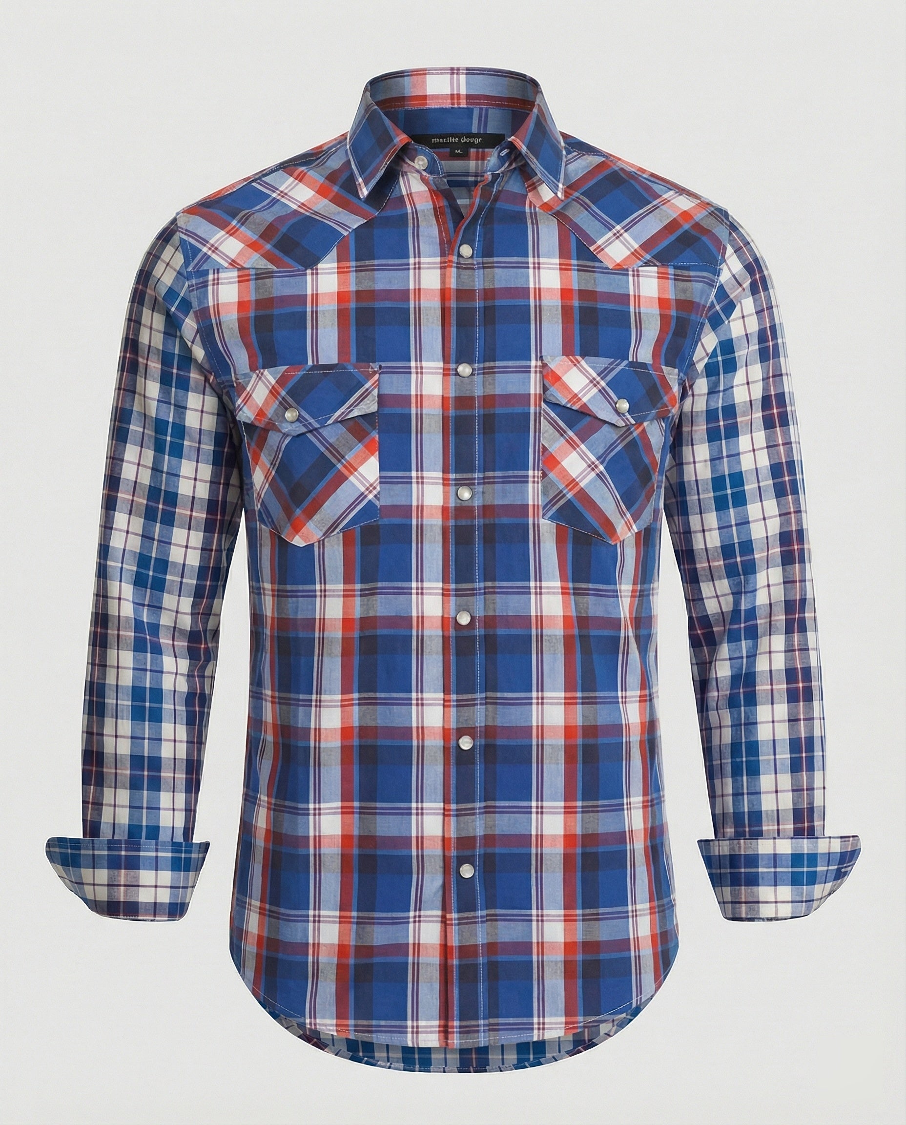 Herren Flanell Langarmhemd Kariert
