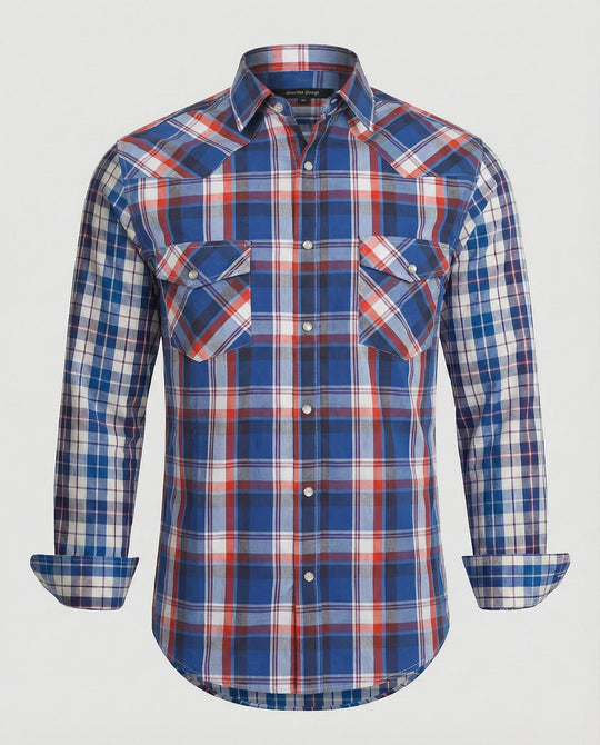 Herren Flanell Langarmhemd Kariert