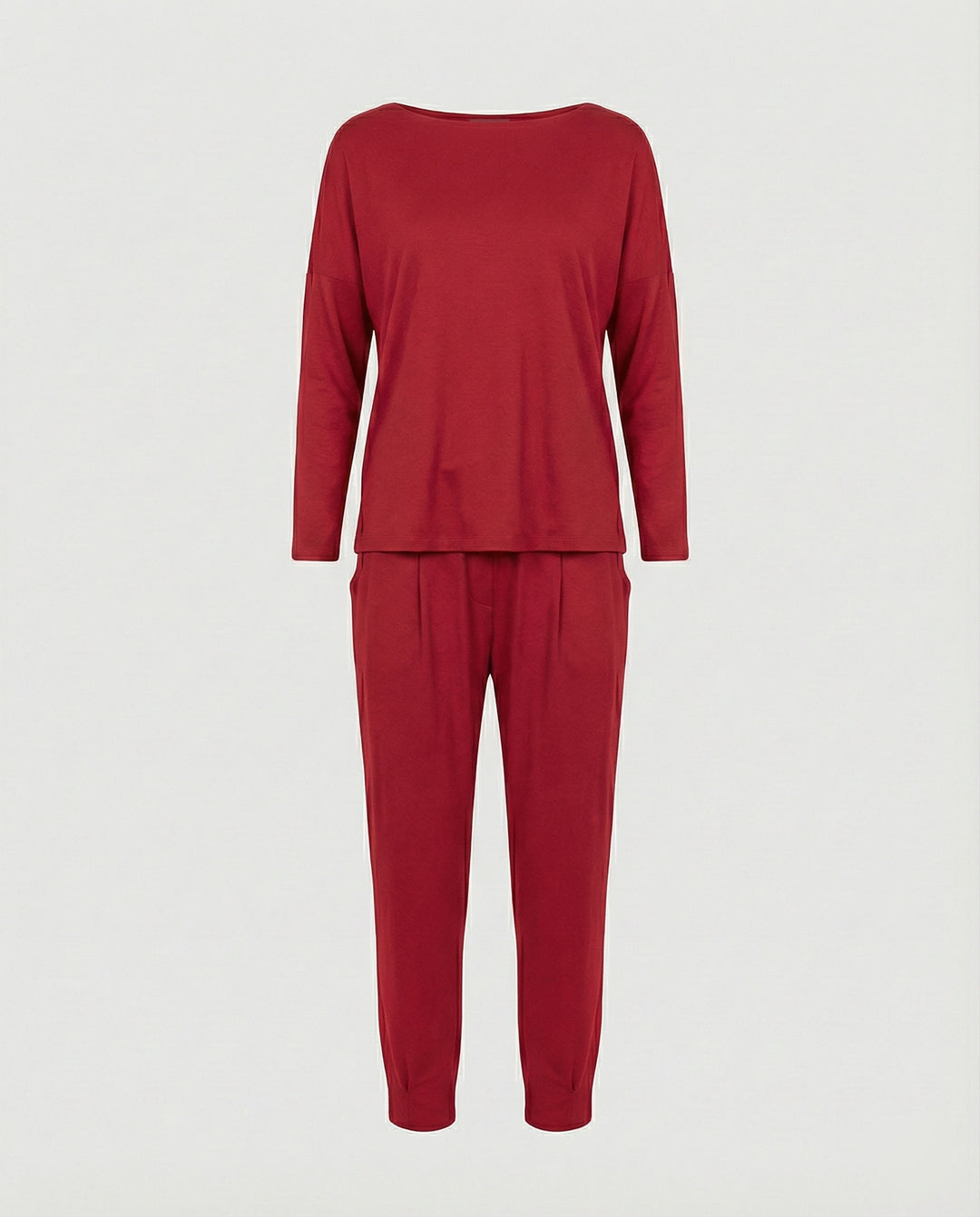 Jogginganzug Damen Lounge-Set mit weiten Ärmeln und Taschen