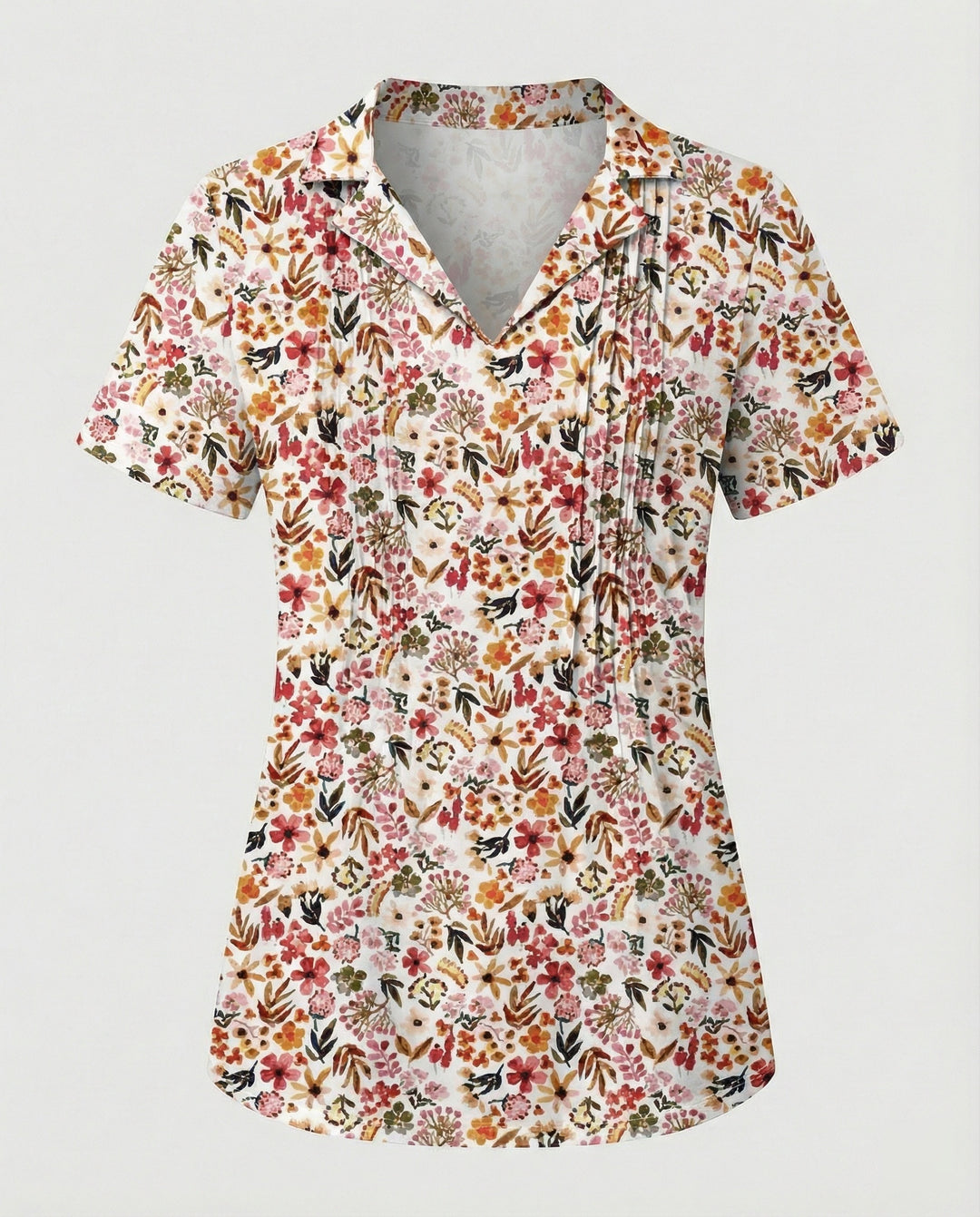 Bluse Damen Kurzarm Print
