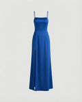 Damen Elegantes Abendkleid mit schwingendem Rock und tiefem Schlitz R&B