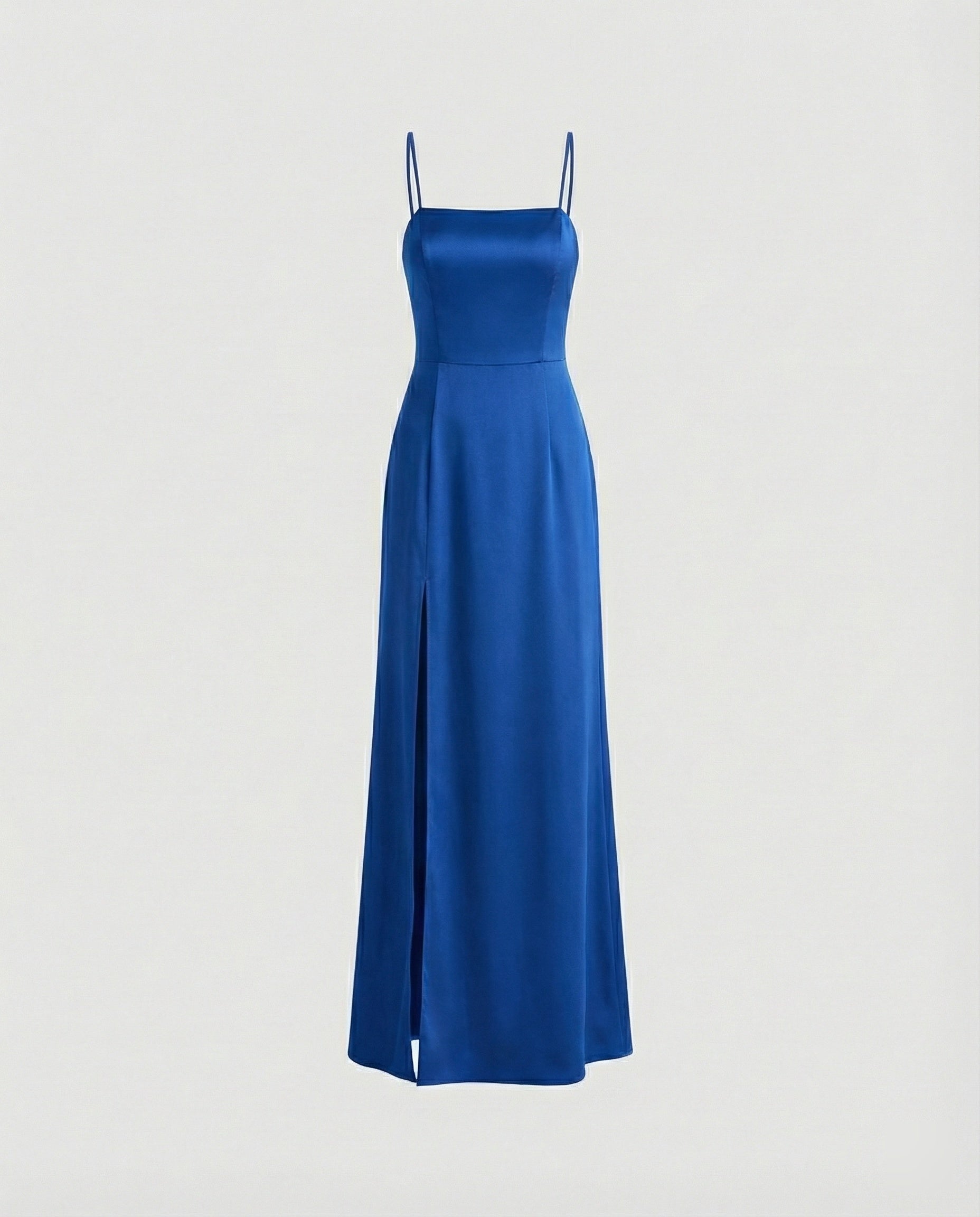 Damen Elegantes Abendkleid mit schwingendem Rock und tiefem Schlitz R&B