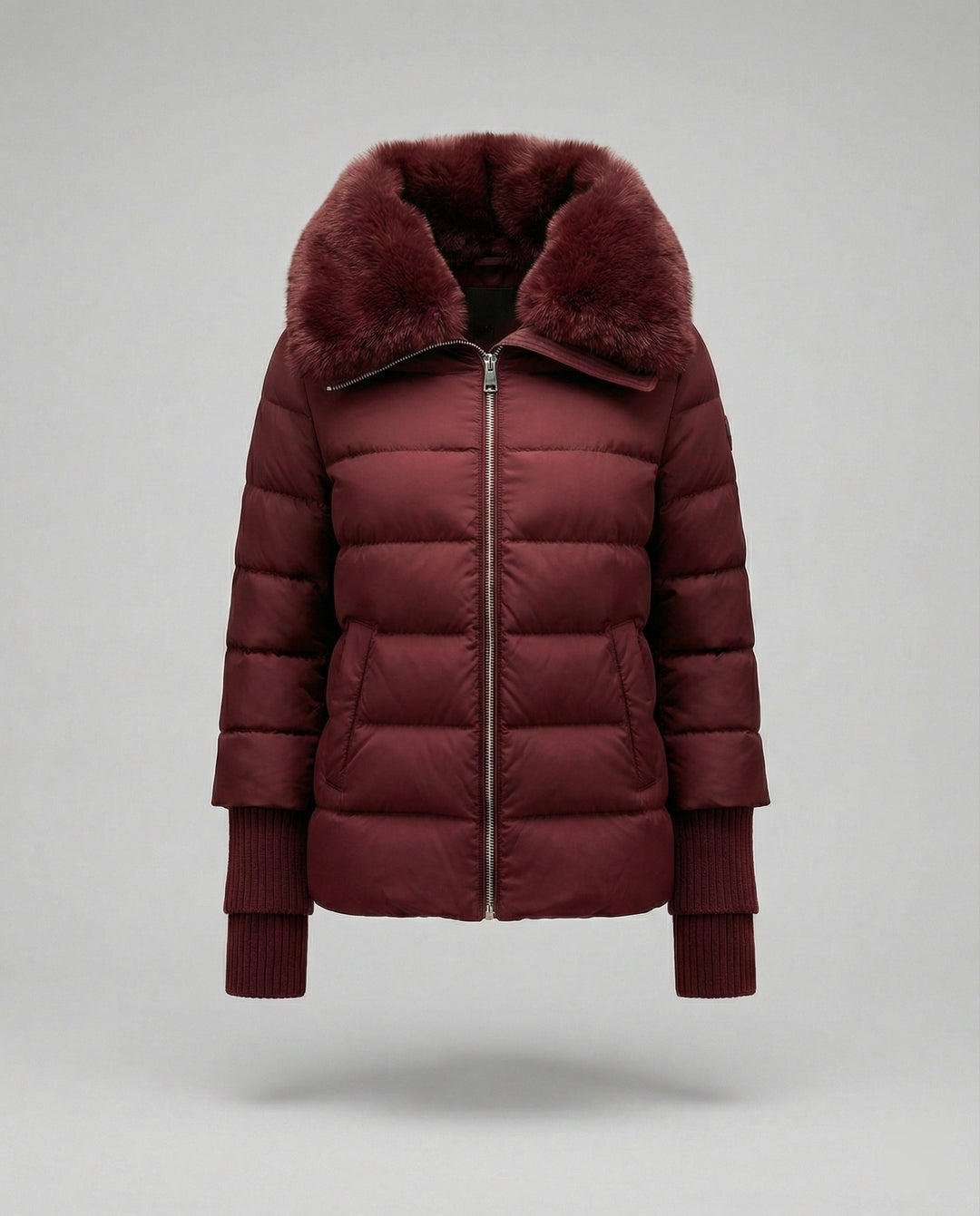 Steppjacke Damen mit luxuriösem Kunstfellkragen