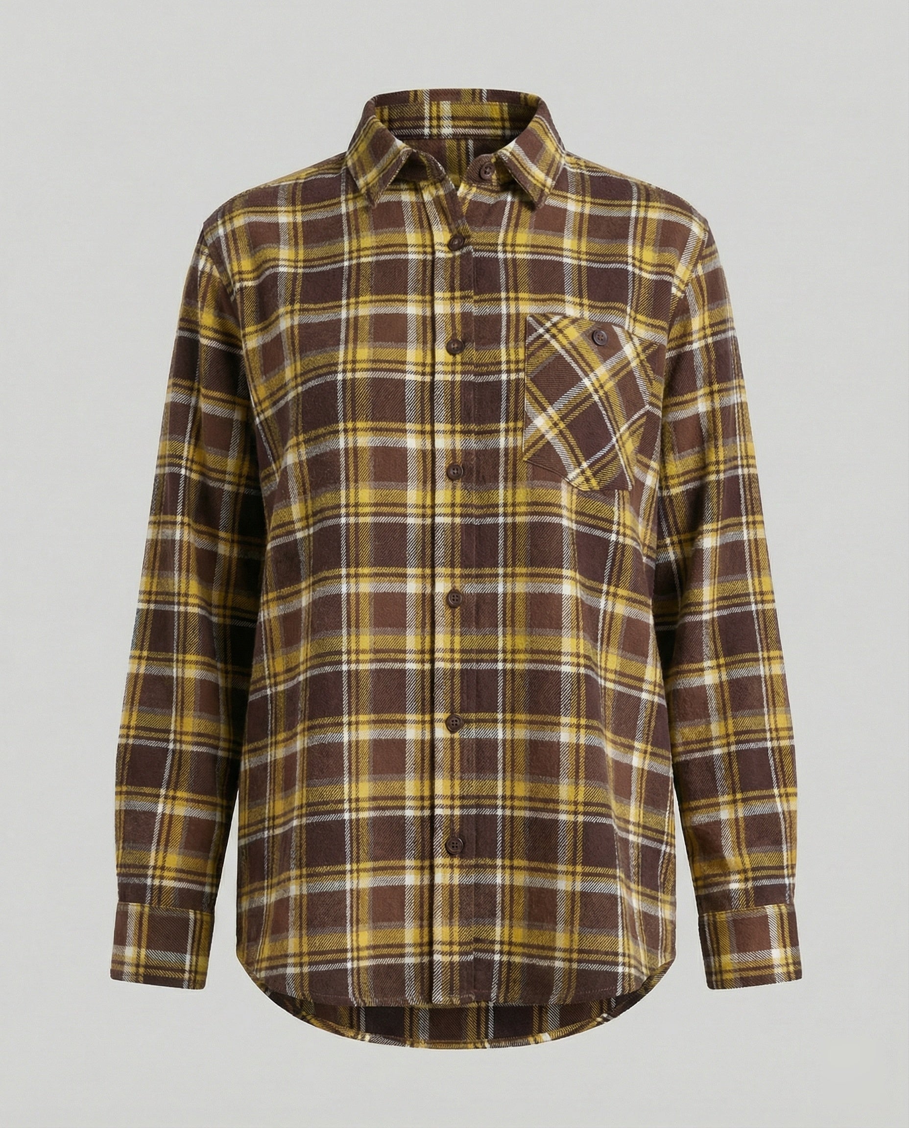 Damen Hemdjacke Flanell lang