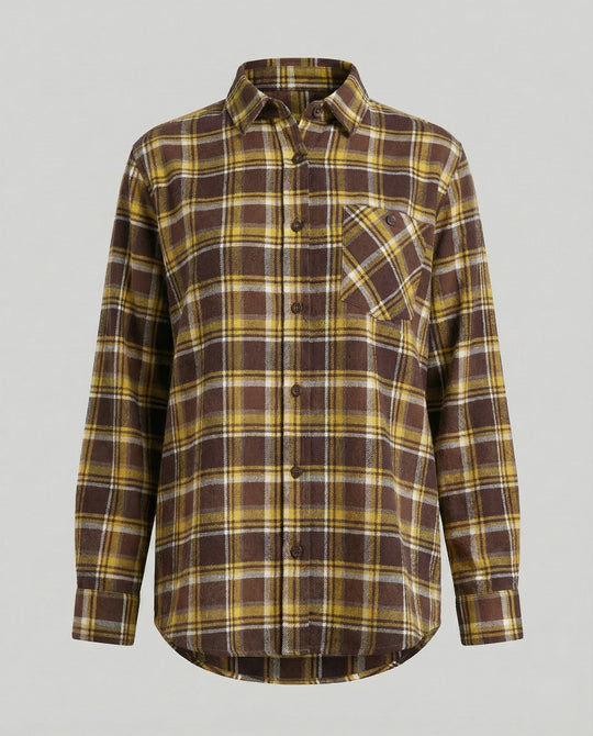 Damen Hemdjacke Flanell lang