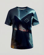Kurzarmshirt Totenkopf Print Damen