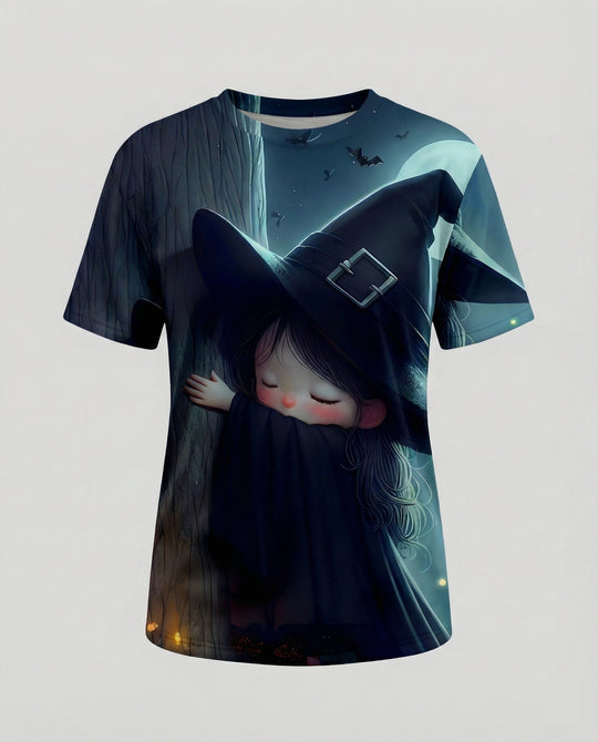 Kurzarmshirt Totenkopf Print Damen