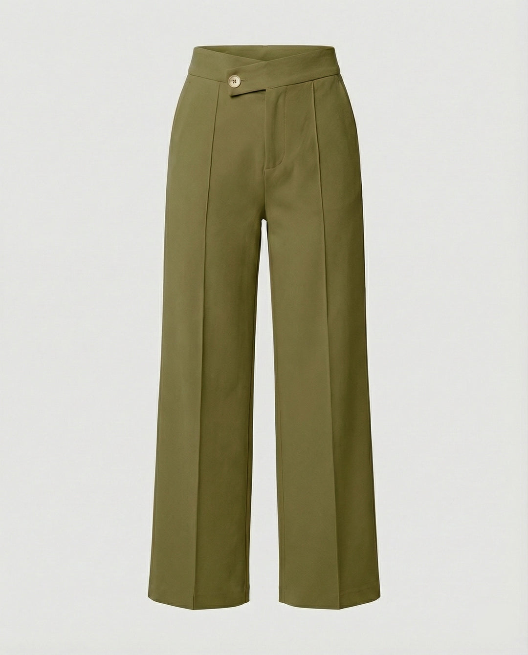 Damen Hochbund Anzughose Damen mit Knopfdetails