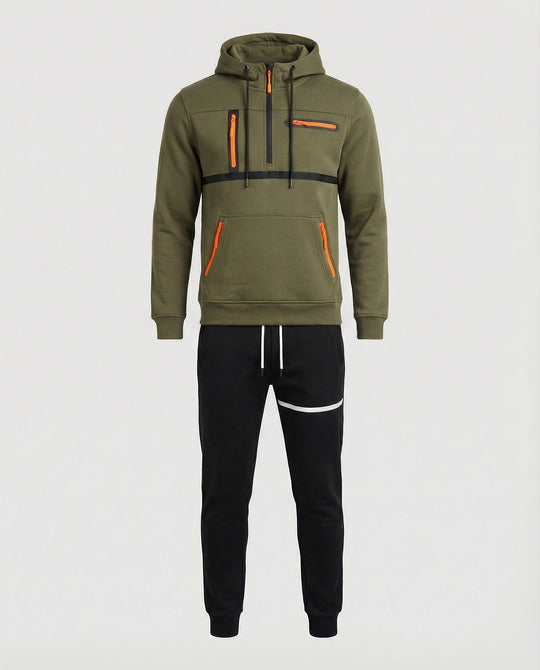 Herren sportliches Hoodie- und Jogginghosen-Set R&B
