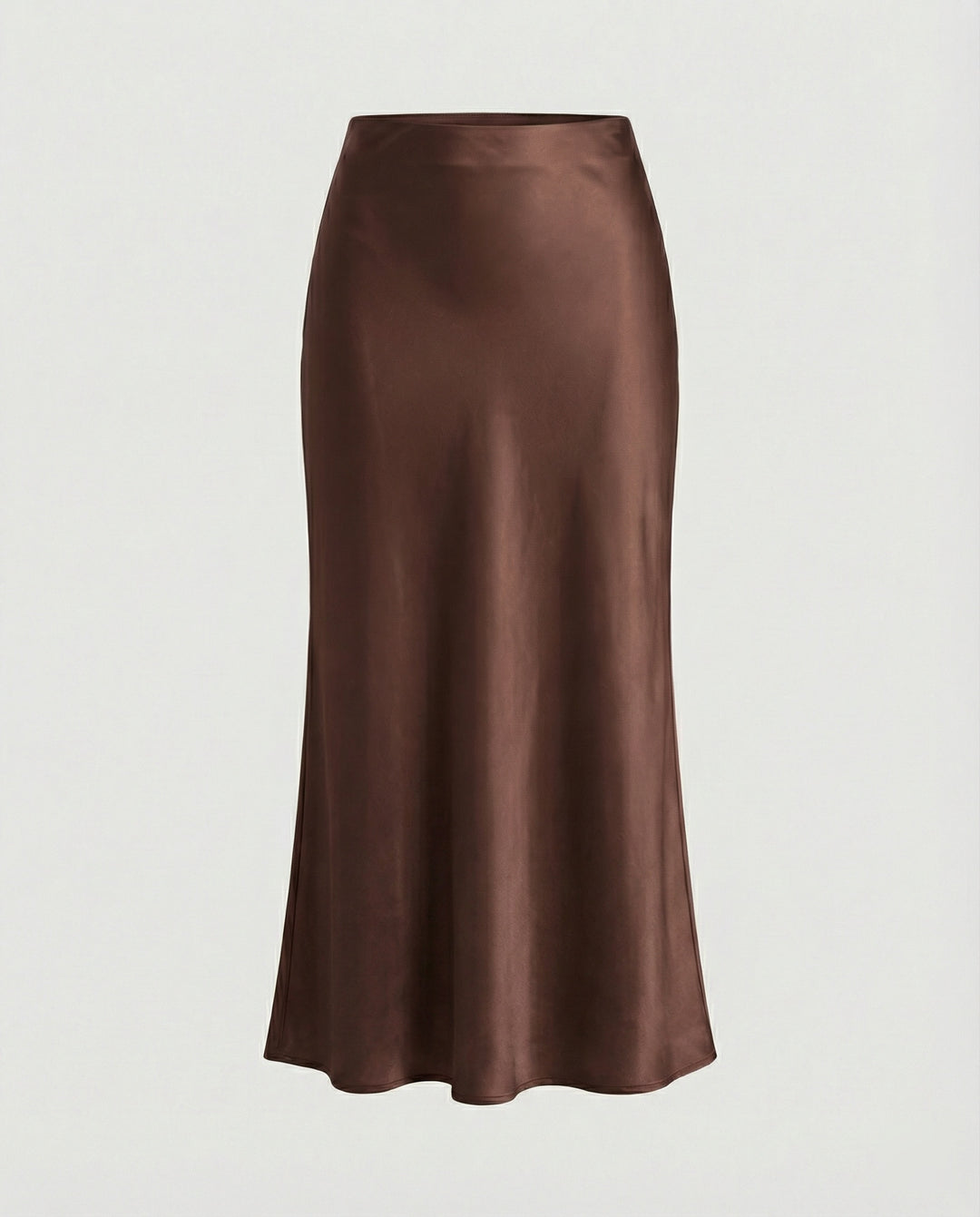 Damen Longskirt aus glattem Satin von R&B
