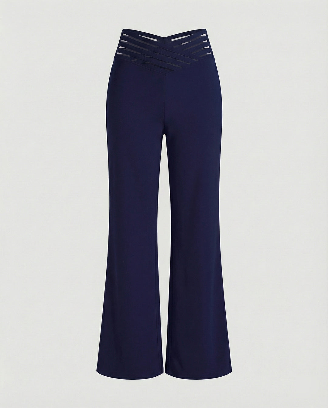 Damen Weit geschnittene Palazzo-Hose mit trendigen Cut-Outs R&B