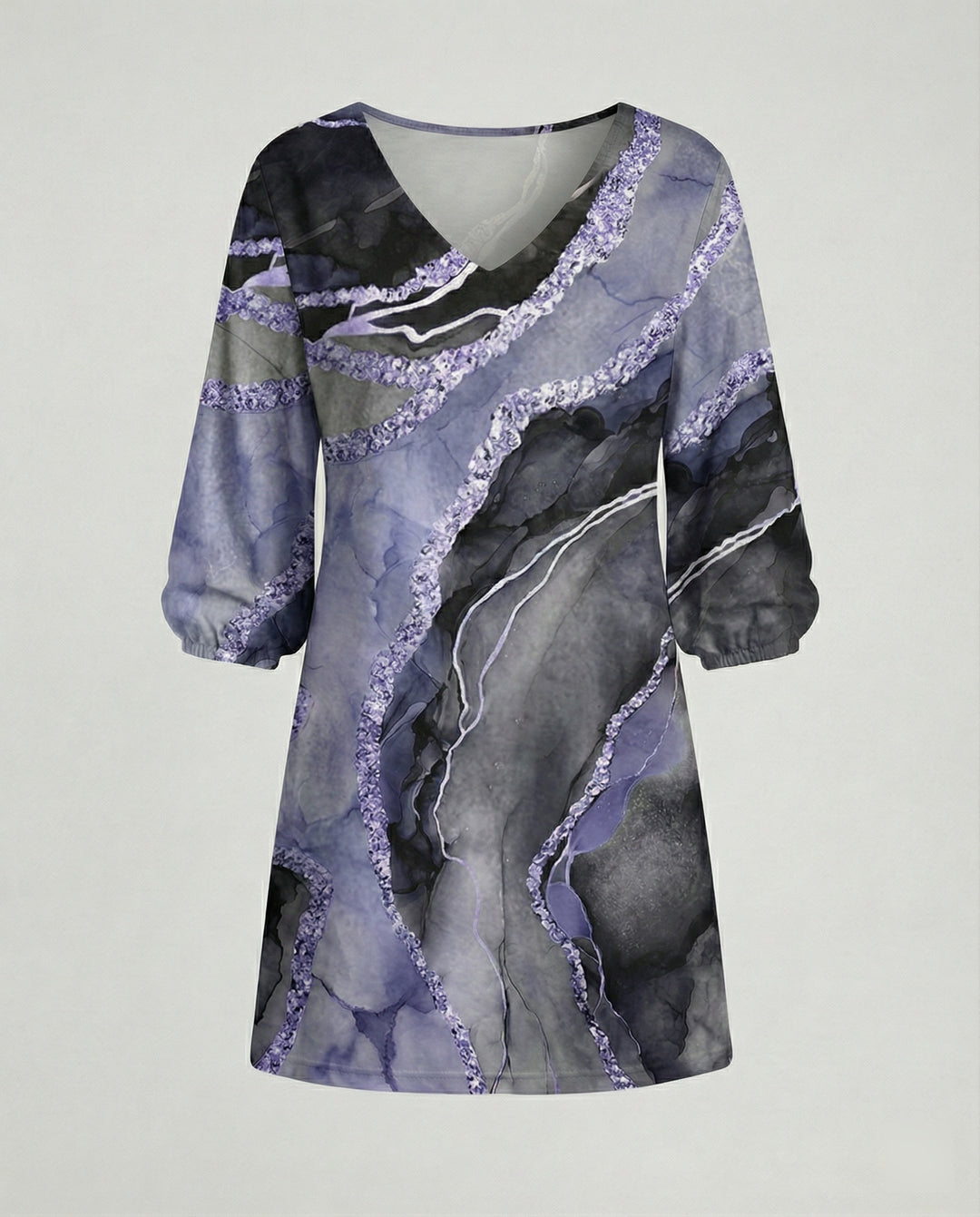 Maxikleid Damen Vintage Rosenprint