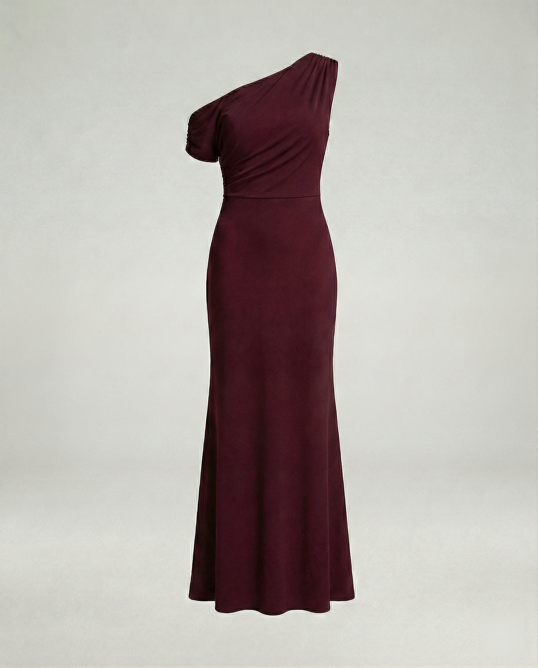 Figurbetontes elegantes Abendkleid asymmetrisch