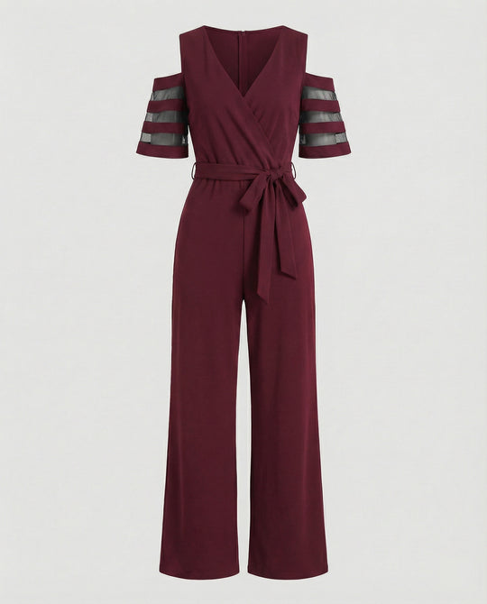 Damen Jumpsuit schulterfrei elegant