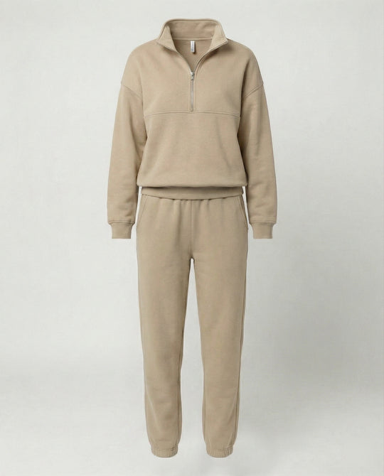 Jogginganzug Damen sportlich mit Zip-Hoodie und Jogginghose