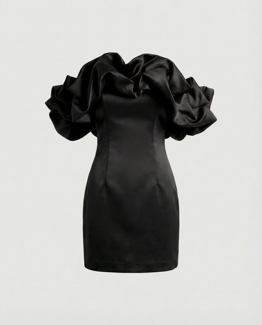 Damen Cocktailkleid schulterfrei elegant