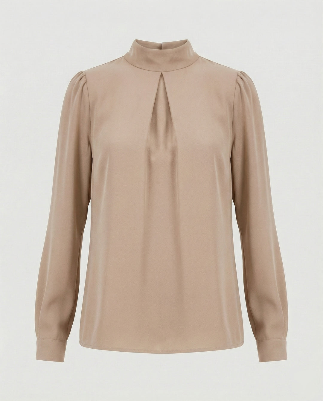 Damen elegante Bluse mit Stehkragen R&B