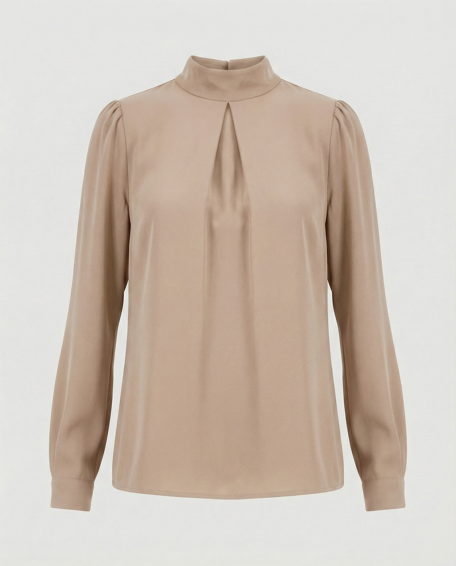 Damen elegante Bluse mit Stehkragen R&B