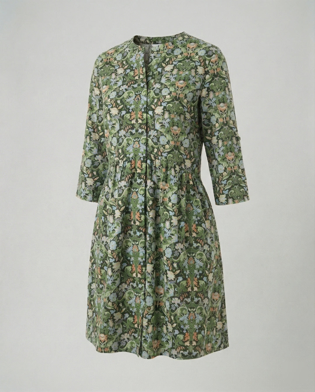 Damen Blumenkleid Mini A-Linie
