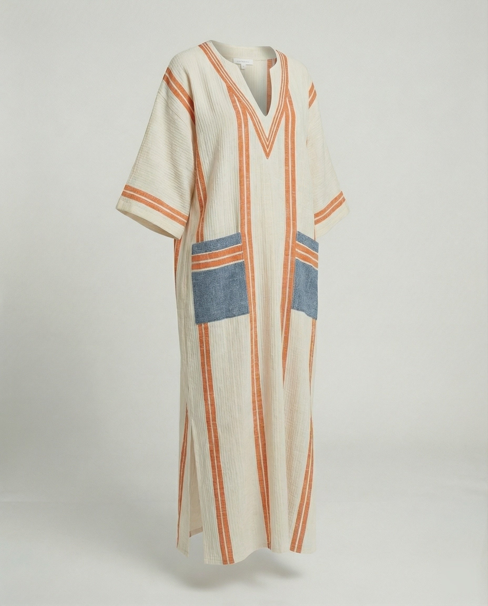 Leinen Kaftan Maxikleid Damen