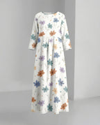 Damen Maxikleid floral mit Taschen
