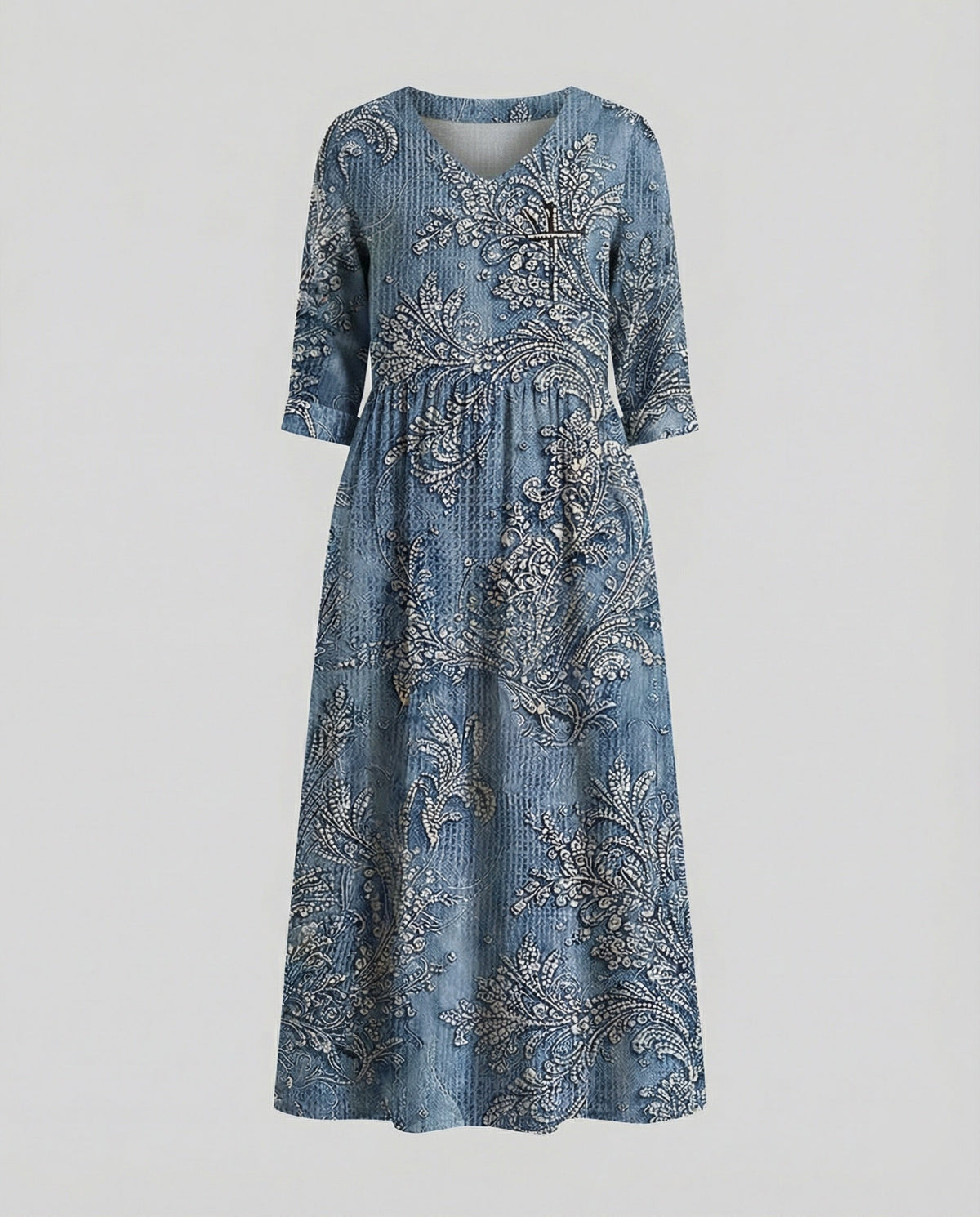 A-Linie Maxikleid Damen Mit Taschen