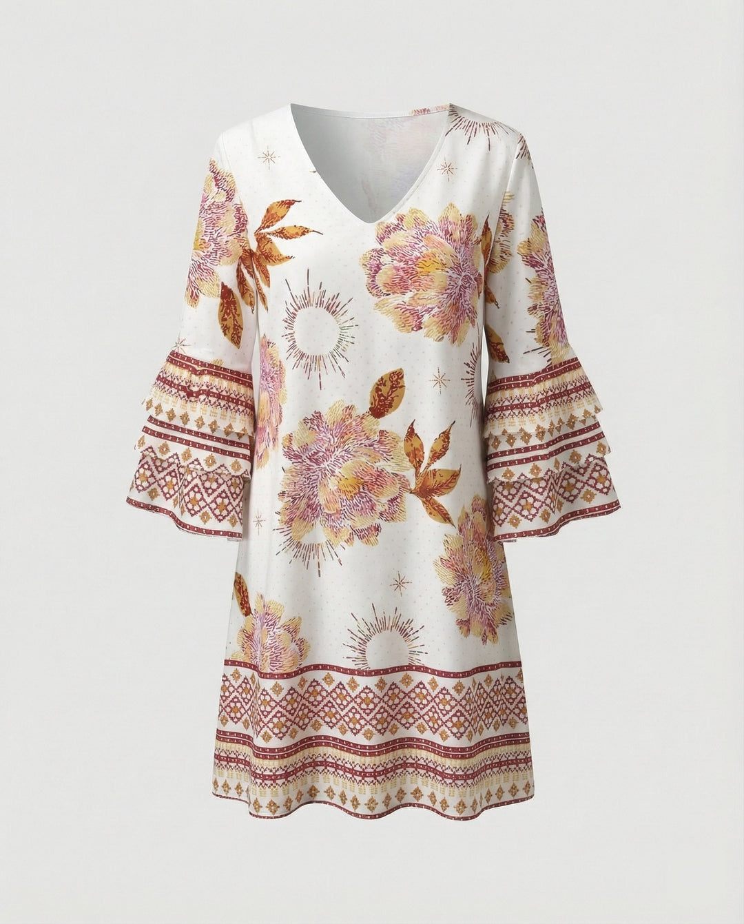 Damen Minikleid floral Sommer