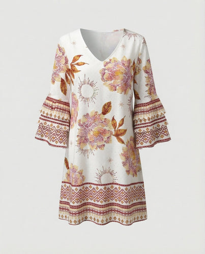 Damen Minikleid floral Sommer
